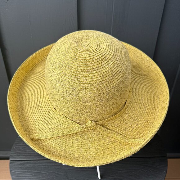 San Diego Hat Company Accessories - NWOT San Diego Hat Company Wide Brim Yellow Hat